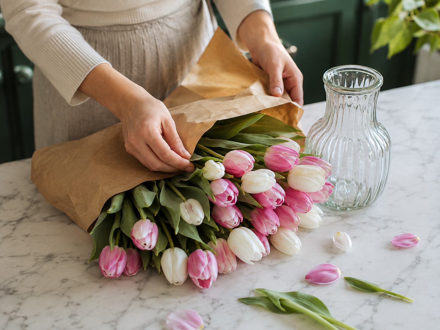 Preparing Your Tulips After Delivery | تجهيز زهور التوليب بعد الاستلام